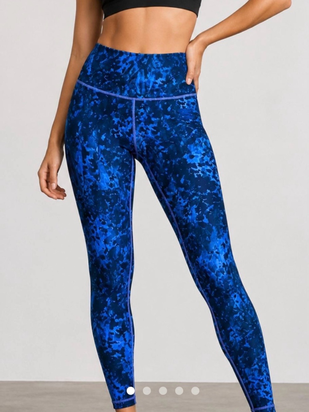 lululemon athletica Blue Marble High-Waist Leggings